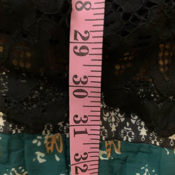 Black NWT long sleeve black dress with lace sz sm - Picture 4 of 6